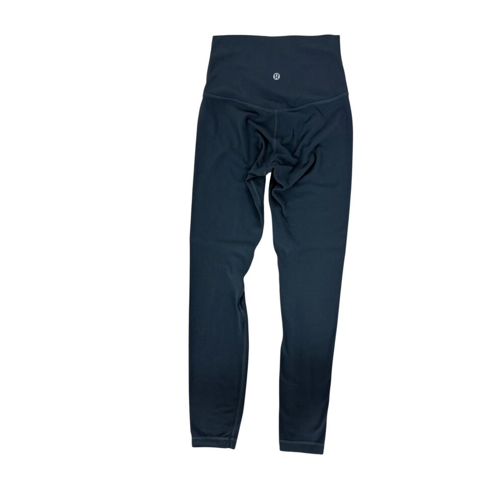 Lululemon Black High-Rise Leggings Size 2 Gently Used Yoga Athleisure Pants - Picture 3 of 7